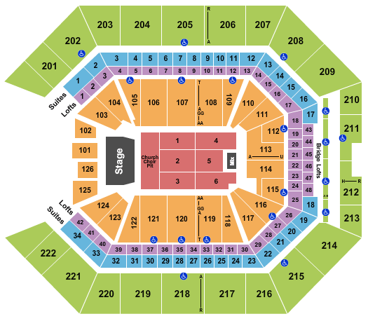 Golden 1 Center Eric Church Seating Chart